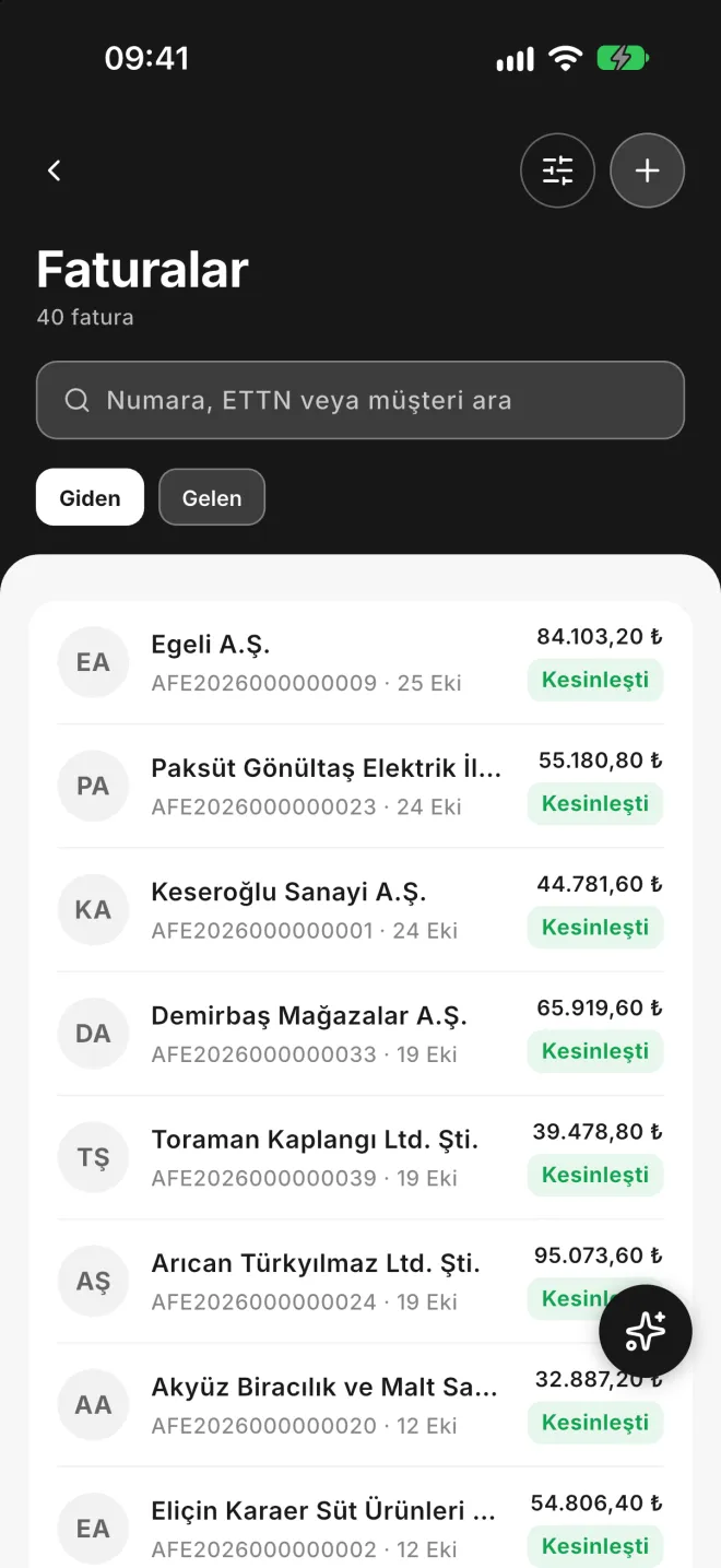 e-Fatura ve e-Arşiv faturaları