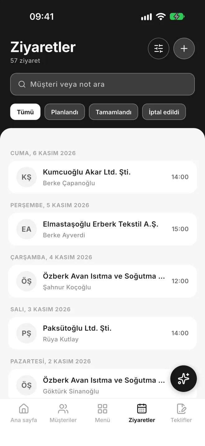 Ziyaret takvimi