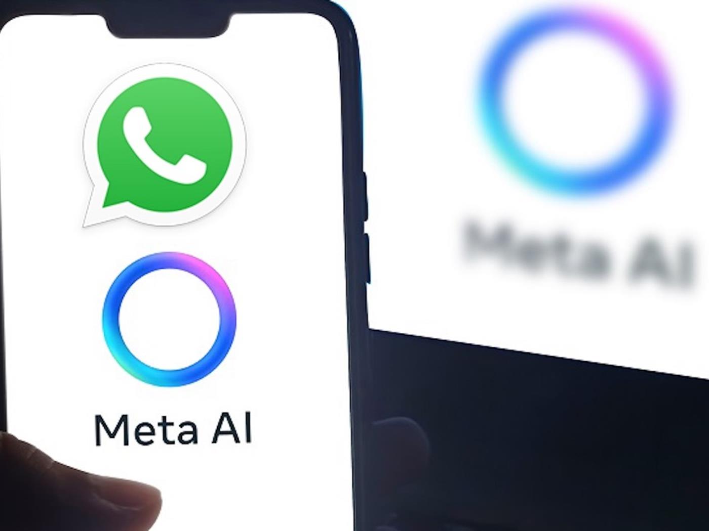 WhatsApp and Meta AI logos
